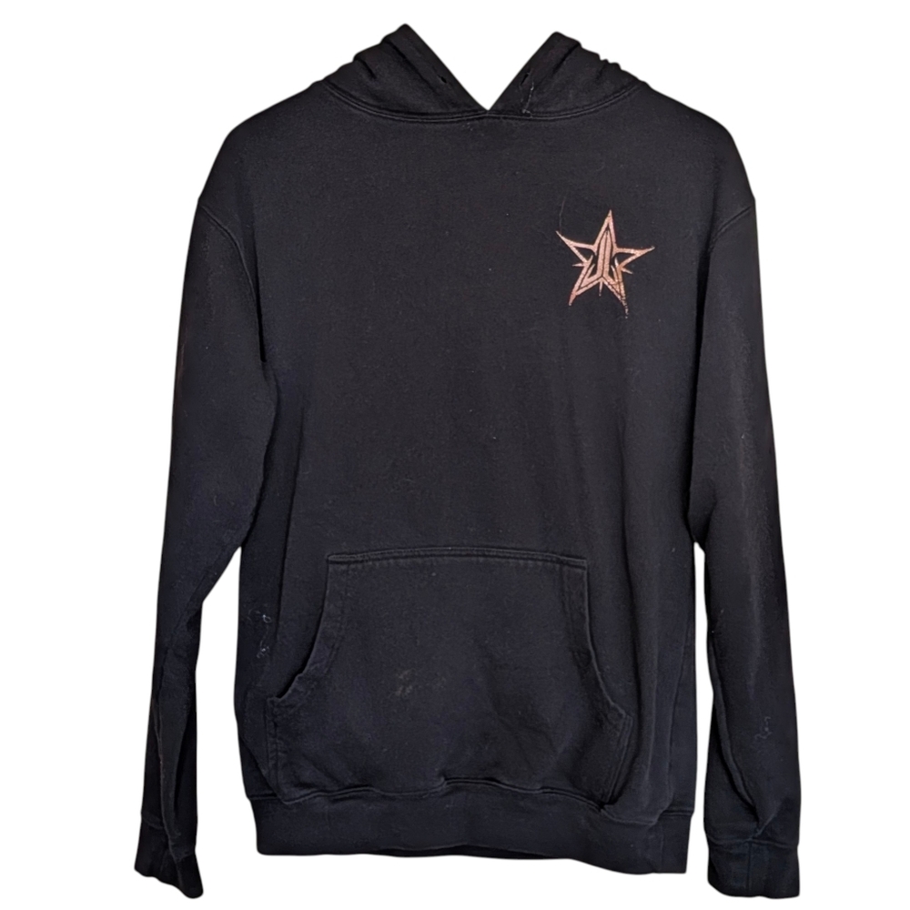 Jeffree Star Fashion Black and Pink Hoodie S Grunge Skater Spider Cozy